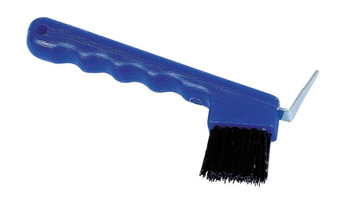 Hufauskratzer mit bürste - bürste, blau